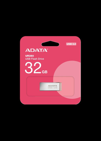 Flash USB 3.2 UR 350 32Gb Silver/Beige ADATA (302547190)
