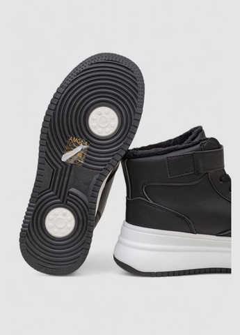 Кросівки жіночі зимові на хутрі Ager 248RAM04 чорно-білі демісезони (338370544)