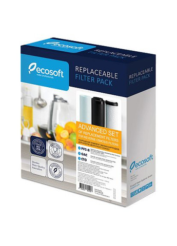 Улучшенный комплект картриджей 1-2-3 для фильтров обратного осмоса (CHV3ECO) Ecosoft (322505031)