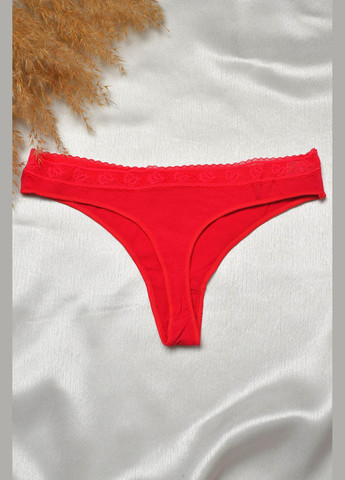 Стрінги жіночі бордового кольору Let's Shop (303899280)