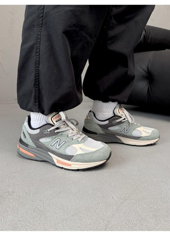 КРОСІВКИ ЖІНОЧІ NEW BALANCE 991 MINT GREY BEIGE НЬЮ БЕЛАНС 991 No Brand сірі демісезони (368862421)