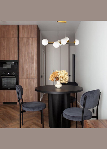 Бронзовая подвесная люстра на 6 ламп ( 52-1010-6 AGD+WH) No Brand (370072271)