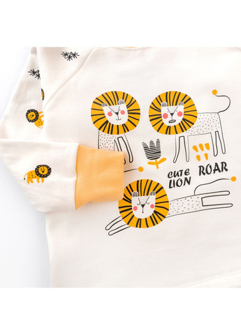 Молочная всесезон пижама dexter`s детская утепленная со львятами lion dexter's