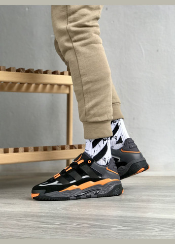 Чорні Осінні кросівки чоловічі adidas niteball black | адідас найтбол чорні No Brand
