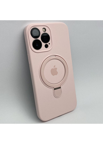 Чехол на 13 PRO MAX с подставкой силиконовый Silicone Case Full camera cover Ring Stand / Pink No Brand (369137232)