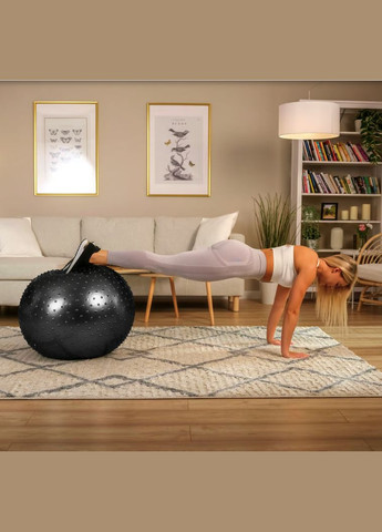 Фітбол масажний 65см + насос Hop-Sport (362028107)