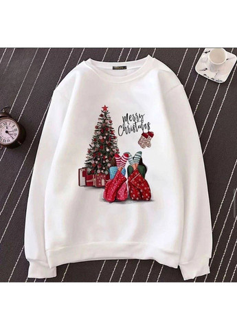 Молочний жіночий світшот Asi.Store.ua новорічний без декору (368541005)