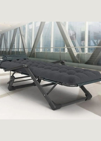Раскладное кресло кровать с подушкой темно-серое (FCB-S04-PP) LEOBRO (346533682)