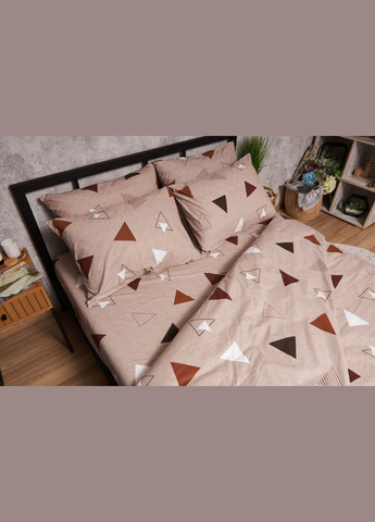 Комплект постільної білизни Бязь Gold Люкс «» полуторний євро 160х220 наволочки 2х40х60 (MS-820005550) Moon&Star Delta (296909928)