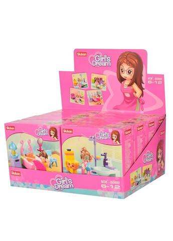 Конструктор "Girls Dream": кімната, від 42 деталей Sluban (323436700)