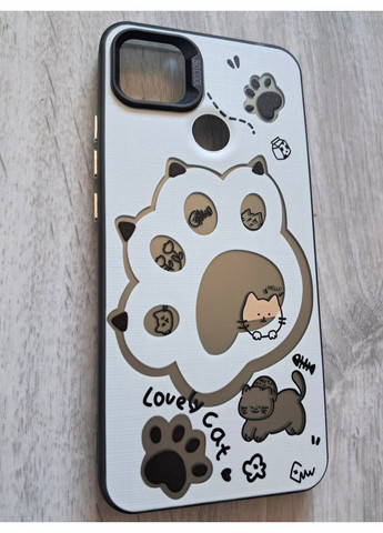 Чохол на Redmi 9С силіконові борти акриловий бампер з котячою лапкою Xiaomi (360896904)