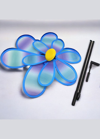 Вітрячок "Квіточка", діаметр 38 см, блакитний MIC (292252698)