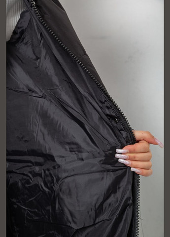 Чорна зимня пуховик жіночий зимовий Ager 243R8810