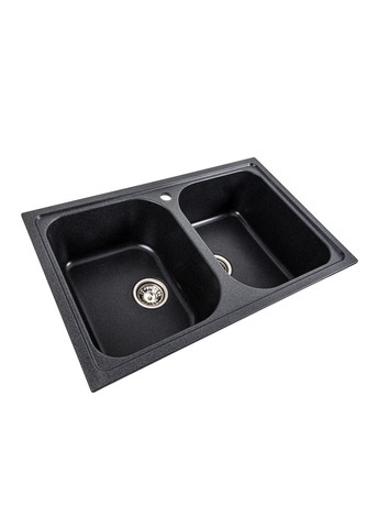 Гранітна мийка для кухні 7950 Equatoria матовий Карбон Platinum (269793380)