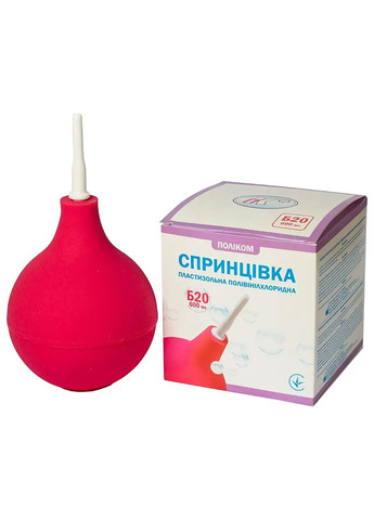 Спринцовка Поликом Б20 с твердым наконечником, 600 мл Поліком (304153182)