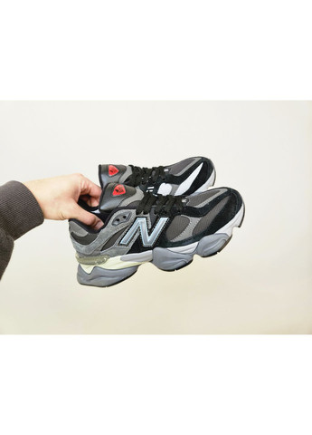 Темно-сірі Осінні кросівки чоловічі і жіночі new balance 9060 black grey | нью беланс 9060 сірі No Brand