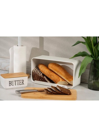 Хлібниця Midori AR-0914-WB 33х13х18 см біла Ardesto (360651971)