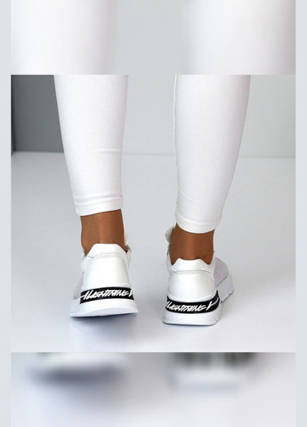 Белые летние летние белые кроссовки женские кожаные с белой подошвой кожа лето сетка Viki кросівки