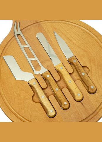 Сырная деревянная доска+ножи Wood 30х39 см 18601-005 Lefard (346534327)