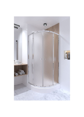 Душова кабіна Presto 90х90 см, скло Pear 5 мм без піддона Qtap CRM1099AP5 (341326543)
