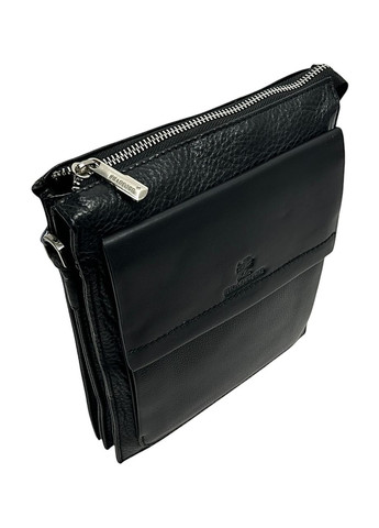 Чоловіча сумка з еко-шкіри Bradford 59006-2 чорна 23 х 19 х 3 No Brand (371681850)
