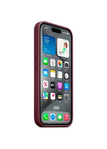 Чохол FineWoven Case with MagSafe для Apple iPhone 15 Pro Mulberry AAA [94480] No Brand (400884826)