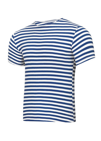 Синя тільняшка-футболка в'язана (синя, вмф, морська) з коротким рукавом УТОГ