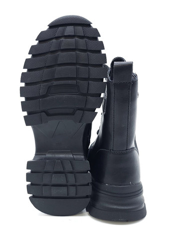 Осенние женские ботинки зимние черные кожаные ii-11-20 23 см(р) It is