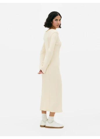 Молочное платье демисезон,молочный, Primark