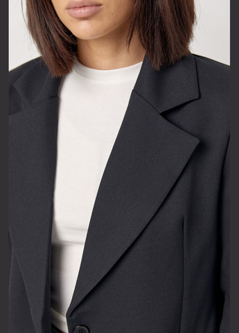 Жіночий прямий однотонний жакет Lurex Пиджак (327218254)