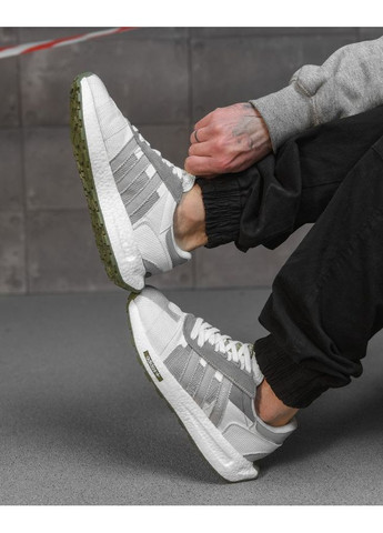 Світло-сірі Літні чоловічі кросівки adi white/grey 4 No Brand