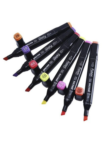 Набір маркерів для малювання Touch 80 шт. Чорний Art (283622335)