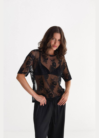 Футболка с кружевом Україна - (340956818)