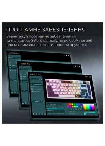 Клавиатура Asgard Valhalla Pro QLAB Sakura Switch RGB Bluetooth/Wireless/USB-C UA White (MK160-W-D-QS-PRO) GAMEPRO Asgard Valhalla Pro QLAB Sakura Switch RGB Bluetoo (396148378)