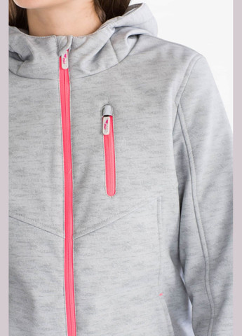 Сіра демісезонна куртка софт шелл для дівчинки 152 розмір сіра 1058081 C&A