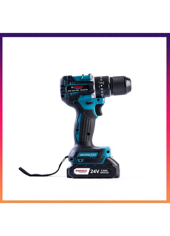 Безщеточный аккумуляторный ударный шуруповерт GSR-120li PRO (24 V, 5 Ah) Мощная дрель-шуруповерт Бош Bosch (368682188)