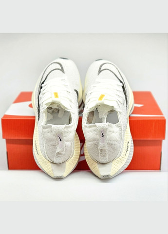 Белые демисезонные кроссовки мужские nike air zoom alphafly white | найк аир зум алфафлай белые No Brand