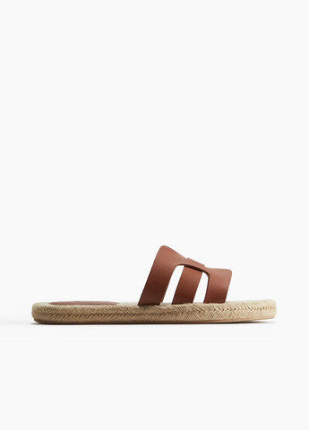 Коричневые шлепанцы H&M