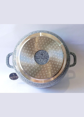 Каструля EB-3979 з кришкою 5.6 л кругла Сіра Edenberg (300079348)