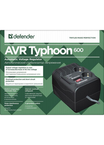 Сетевой фильтр AVR Typhoon 600 (99032) Defender (278367529)