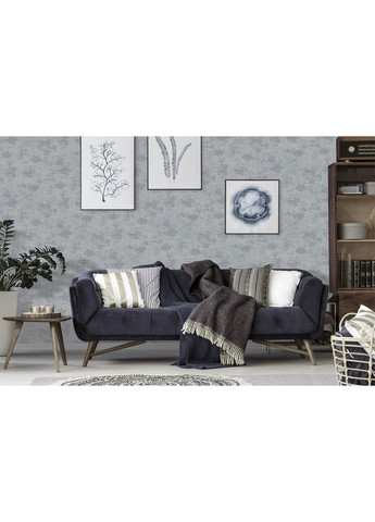 Флизелиновые обои винил горячего тиснения LS Vinil LS Vinil Sonya ЭШТ 6-1661 темно-серый (1,06х10,05 м) Vinil Wallpaper Factory (316476766)