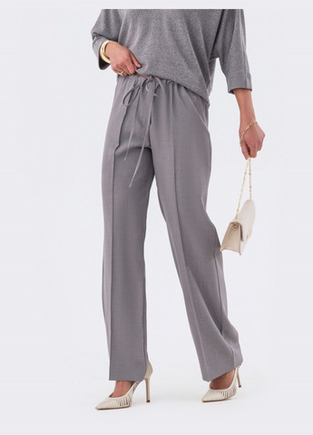 прямые брюки серого цвета с кулиской Dressa (287340350)