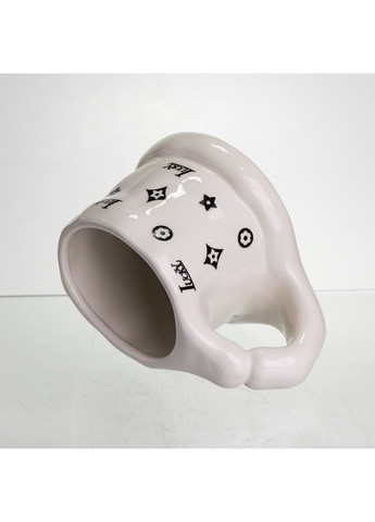 Чашка фарфоровая 500 (мл) оригинальная кружка на подарок чашка для чая и кофе Черный FM-11A Yiwu (371346016)