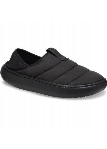 Черные кроксы слипоны classic puff moc Crocs