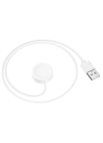 Беспроводное зарядное устройство для смарт-часов Y30 Smart sports watch charging cable White Hoco (391226503)