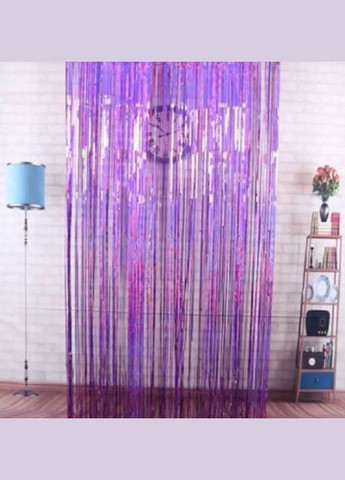 Фото зона дождик новогодний 2 м на 1 м фиолетовый Jannet Дощик (316355334)