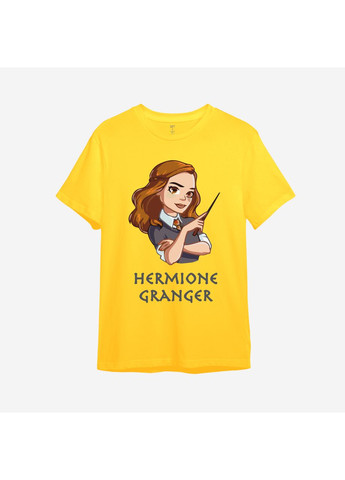 Желтая демисезонная детская футболка с принтом "hermione granger". гарри поттер (10016588814) ТiШОТКА