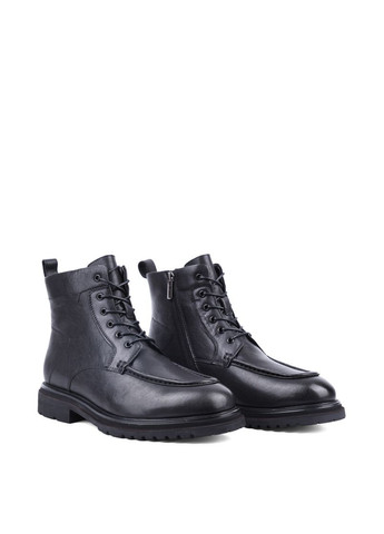 Черные зимние мужские ботинки e125-2-b249 черная кожа Miguel Miratez