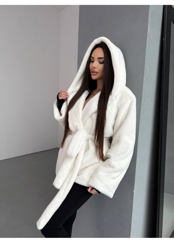 Женская шуба с капюшоном свободного кроя. MonCher (369733375)