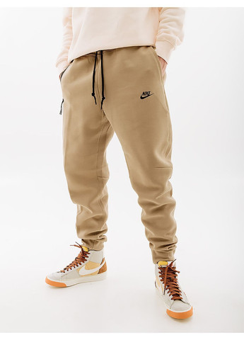 Бежевые спортивные демисезонные брюки Nike